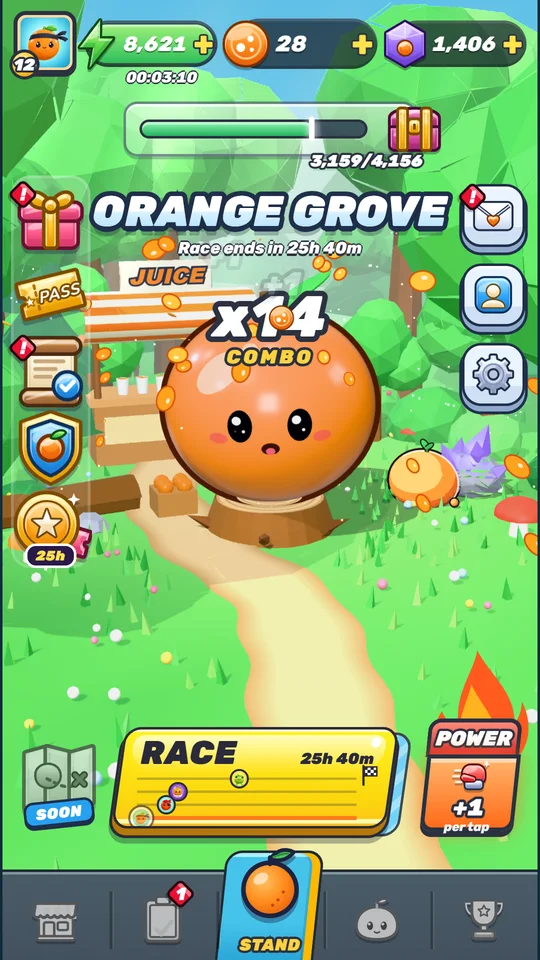 OrangeCrush: tapping the orange in the grove